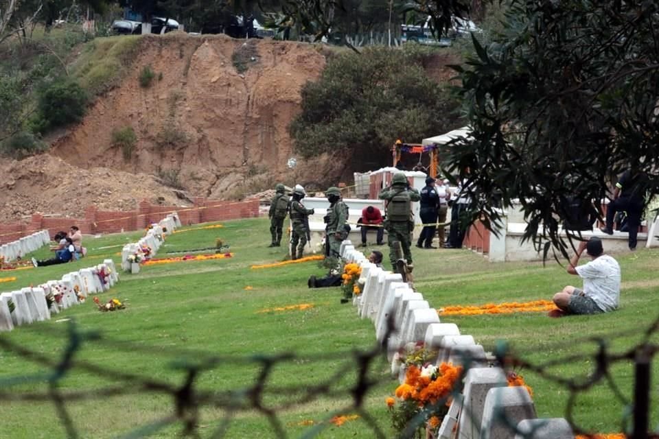 La balacera se registró en el Panteón Parque Memorial.