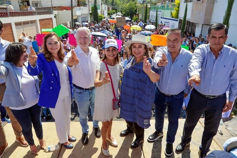 Xóchitl Gálvez realizó una gira en Michoacán.