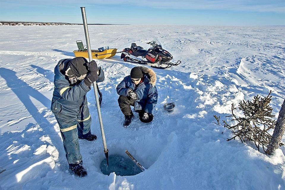 Pesca hielo.