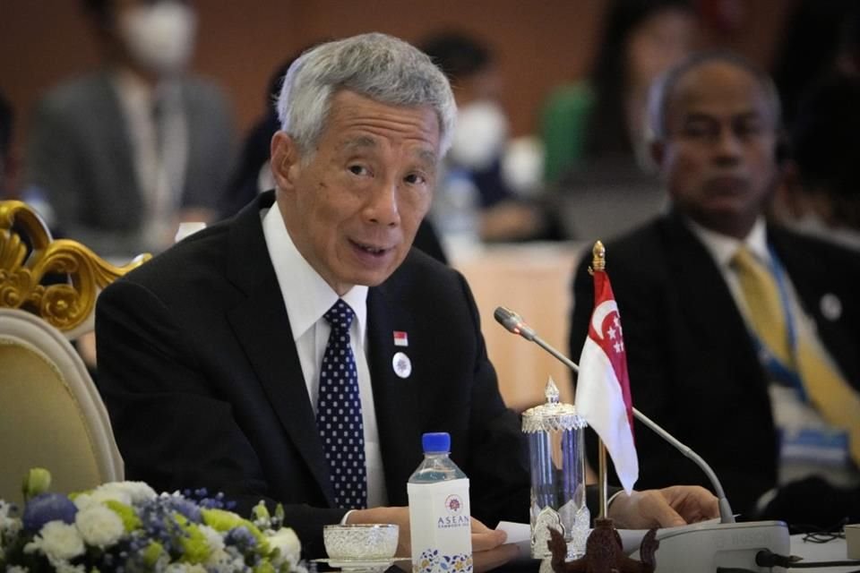 El primer ministro de Singapur Lee Hsien Loong en una cumbre en Nom Pen, Camboya, el 12 de noviembre de 2022.