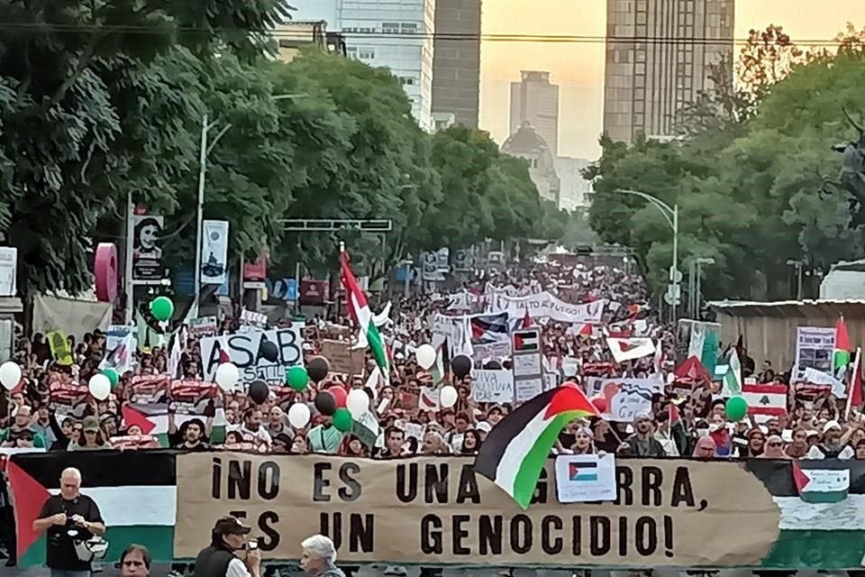 Los manifestantes reprocharon las acciones de Israel y demandaron acciones contra la administración de Benjamín Netanyahu.