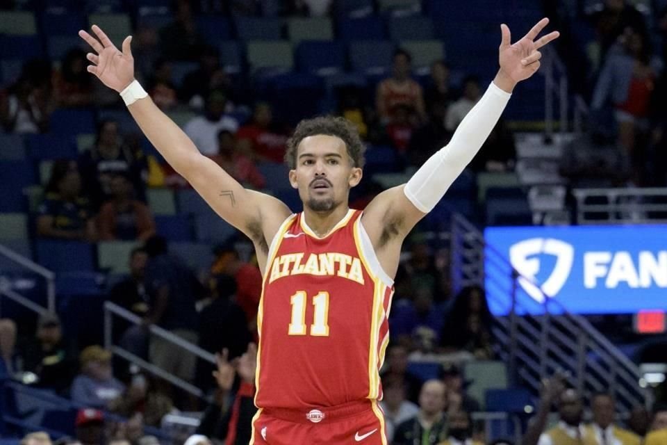 Trae Young es la estrella de los Hawks de Atlanta, que juegan mañana en la Ciudad de México.