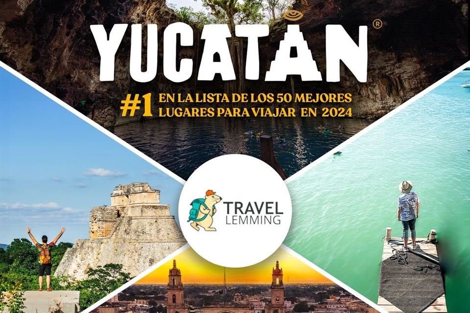 Encabeza Yucatán lista de mejores lugares para viajar