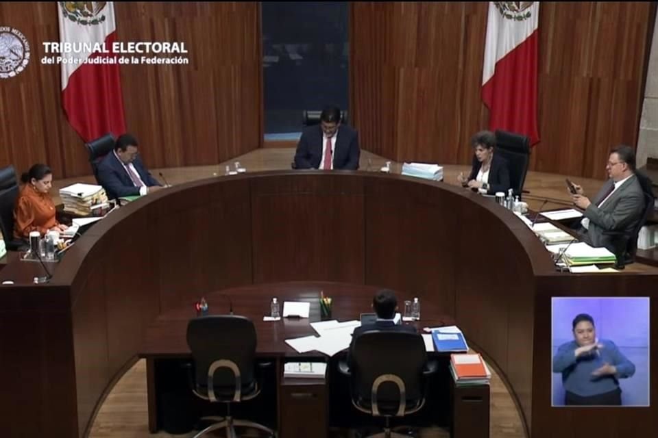 Sesión de la Sala Superior del Tribunal Electoral del Poder Judicial de la Federación.