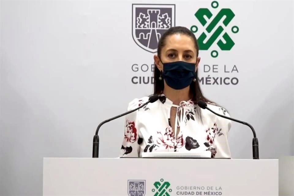 Sheinbaum indicó que al menos durante todo este mes las medidas de prevención deberían ser extremadas. 