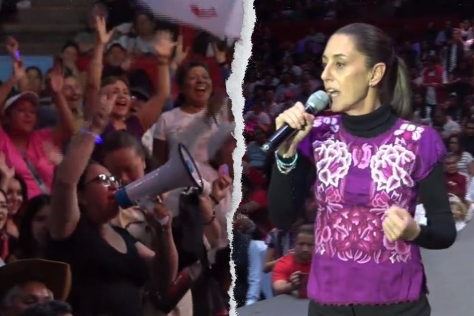Claudia Sheinbaum llamaba a la unidad, buscando la cohesión de Morena en CDMX, mientras miles le respondían con '¡Clara! ¡Clara!'.