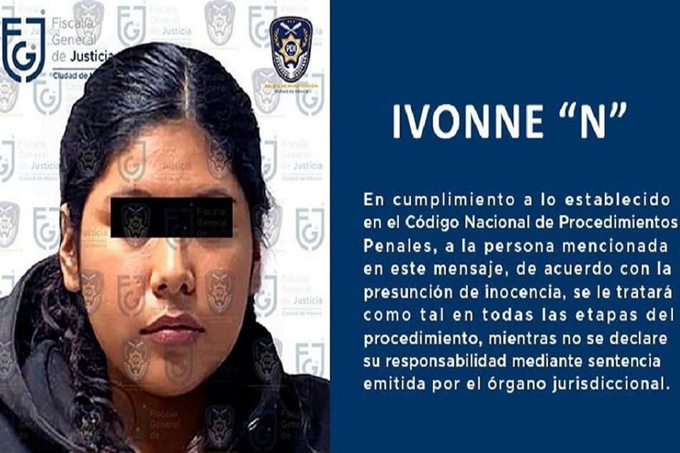 Ivonne fue detenida por el delito de práctica indebida de servicio médico.