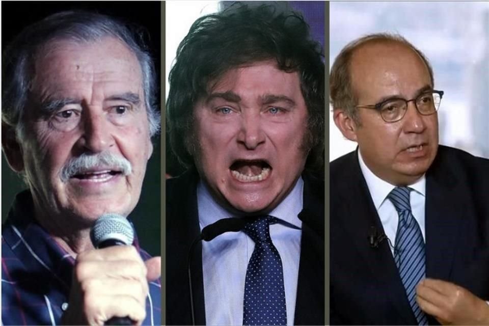 Los ex presidentes mexicanos Felipe Calderón y Vicente Fox respaldaron un comunicado a favor del candidato presidencial de Argentina, Javier Milei.