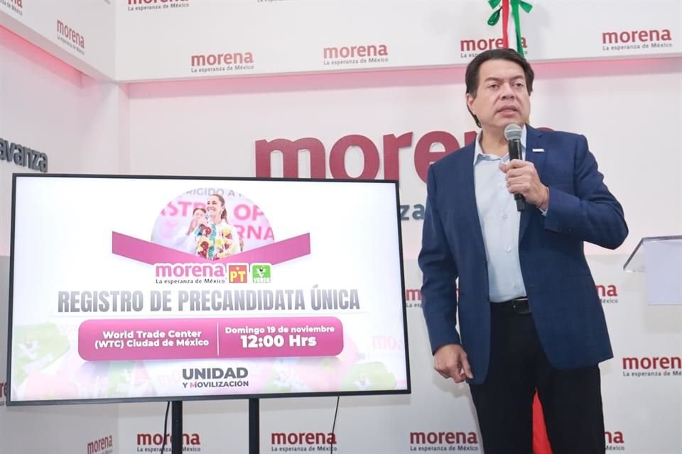 Mario Delgado, líder de Morena.