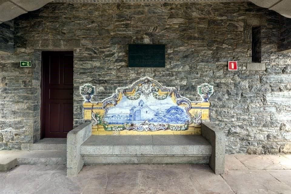 Con sus azulejos las obras cuentan las historias del Imperio brasileño.