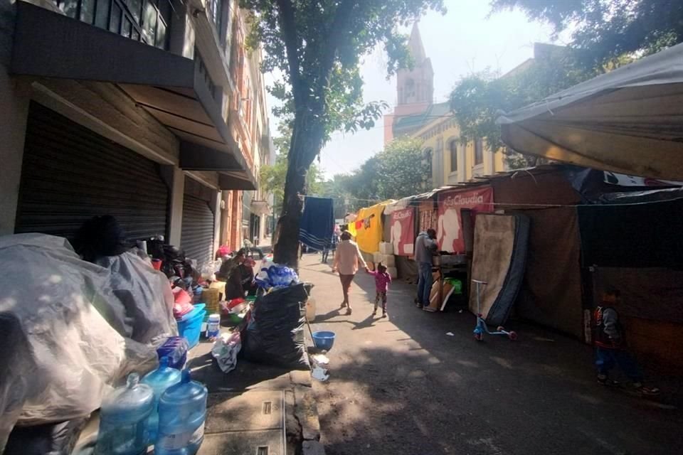 El asentamiento irregular inició hace 7 años, se ubica entre las calles de Roma y Milán, en la Colonia Juárez.