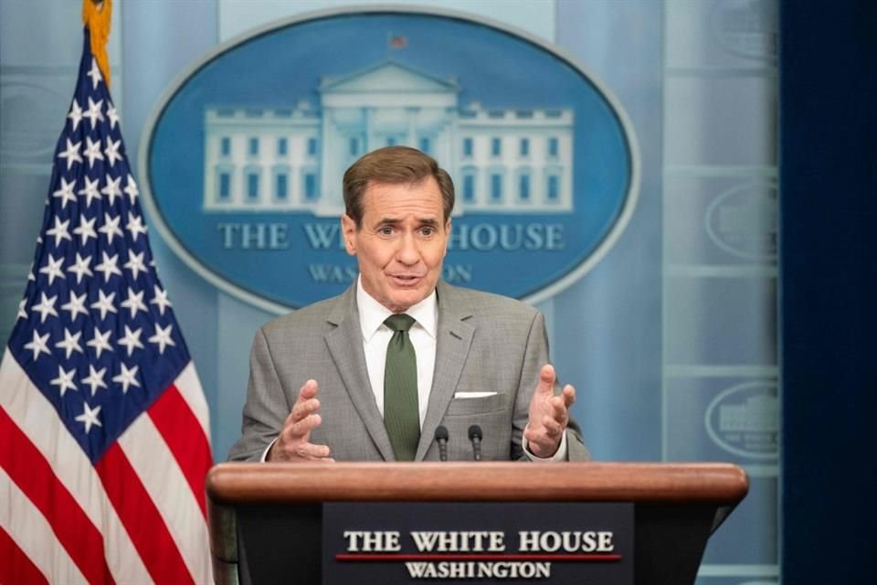 El portavoz John Kirby durante una conferencia en la Casa Blanca en Washington, el 8 de noviembre del 2023.