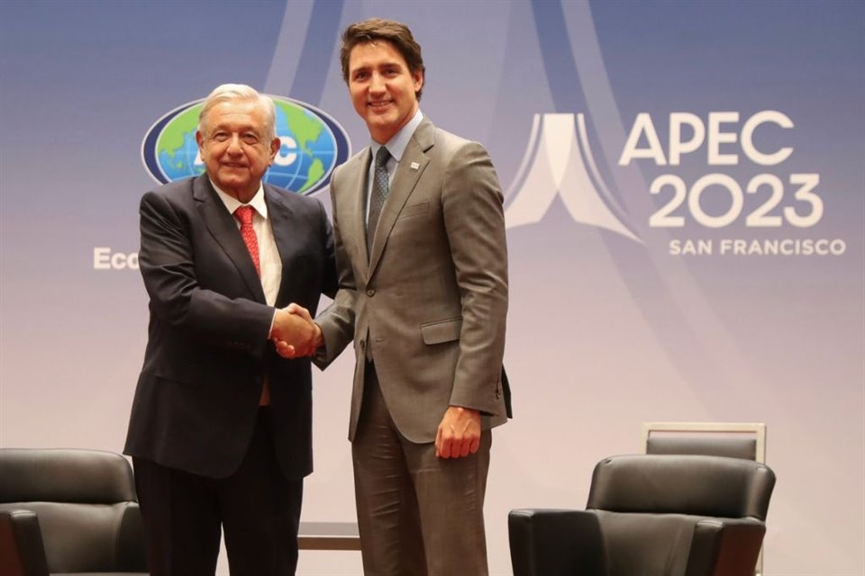 El Presidente López Obrador señaló que su homólogo canadiense Justin Trudeau es como su hermano, durante reunión en sede de la APEC.