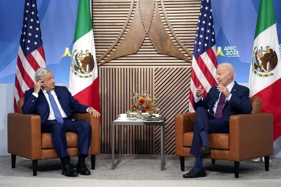 Los presidentes López Obrador, México, y Joe Biden, Estados Unidos, se reunieron en San Francisco, en el marco de la APEC.