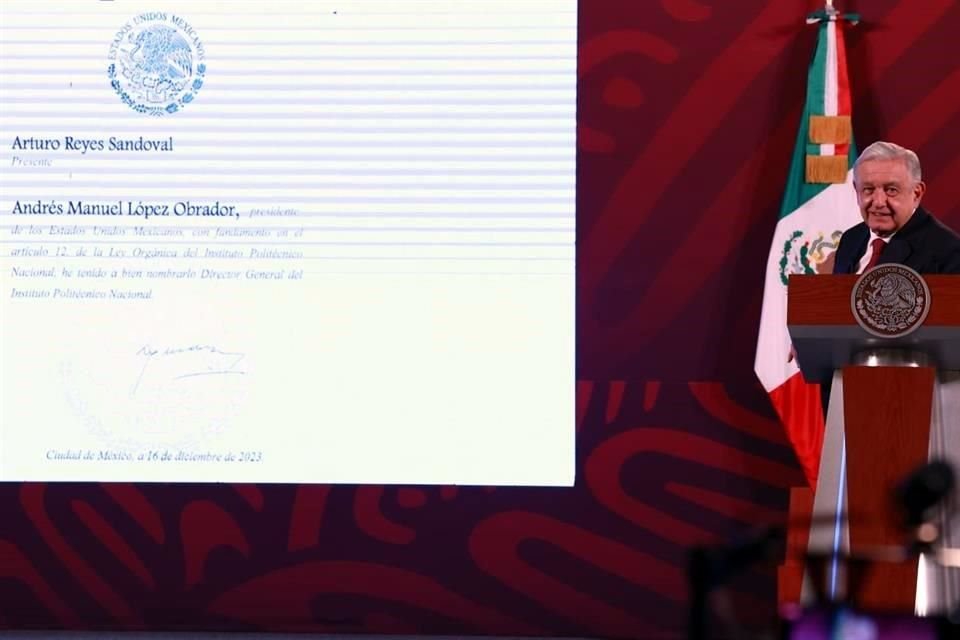 El Presidente López Obrador en conferencia.