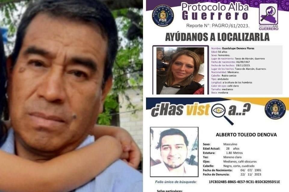 Marco Antonio Toledo fue secuestrado junto con su esposa Guadalupe Denova Flores y su hijo Alberto Toledo Denova el pasado 19 de noviembre.