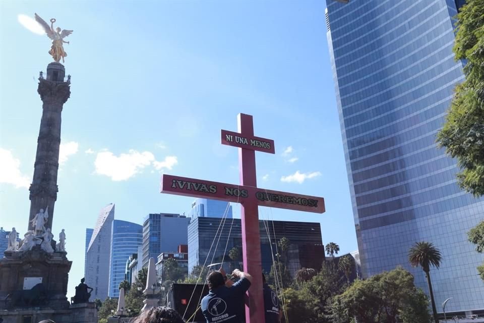Estas se registraron desde el Ángel de la Independencia, Monumento a la Revolución, la Glorieta de las Mujeres que Luchan hasta llegar al Zócalo.<br>