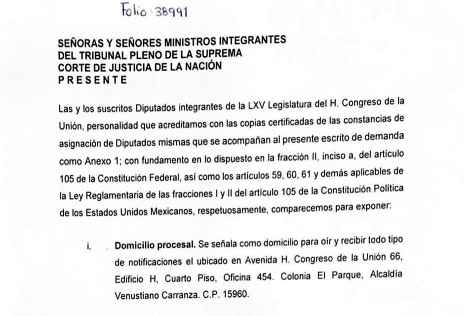 La Oposición alega la violación a los principios de división de poderes e independencia judicial.