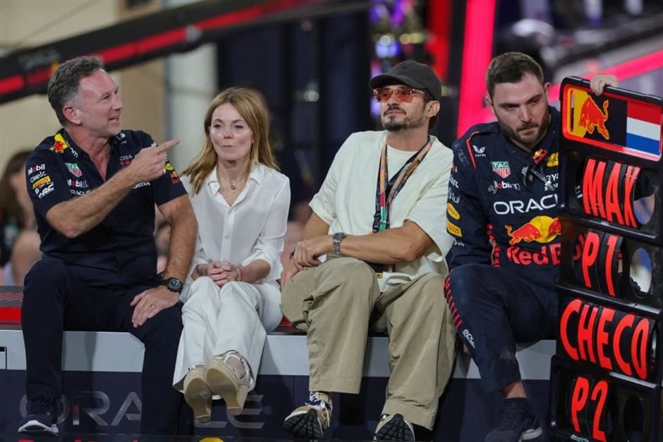 La pareja convivió y celebró el triunfo de la escudería Red Bull Racing en el campeonato de la F1.
