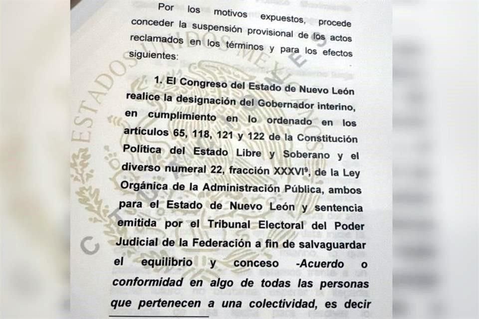 El amparo fue compartido por el Gobernador Samuel García en sus redes sociales.