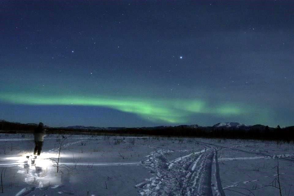 tormenta solar aurora boreal hoy