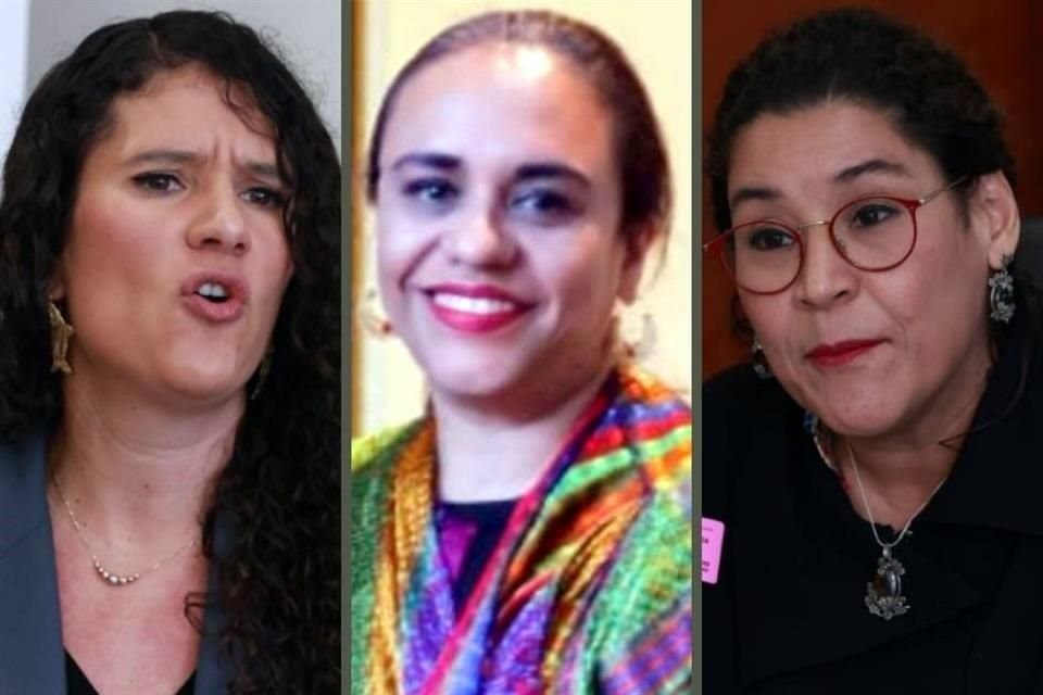 Bertha Alcalde y Lenia Batres repiten en la terna. Eréndira Cruzvillegas Fuentes, al centro, es la nueva propuesta.