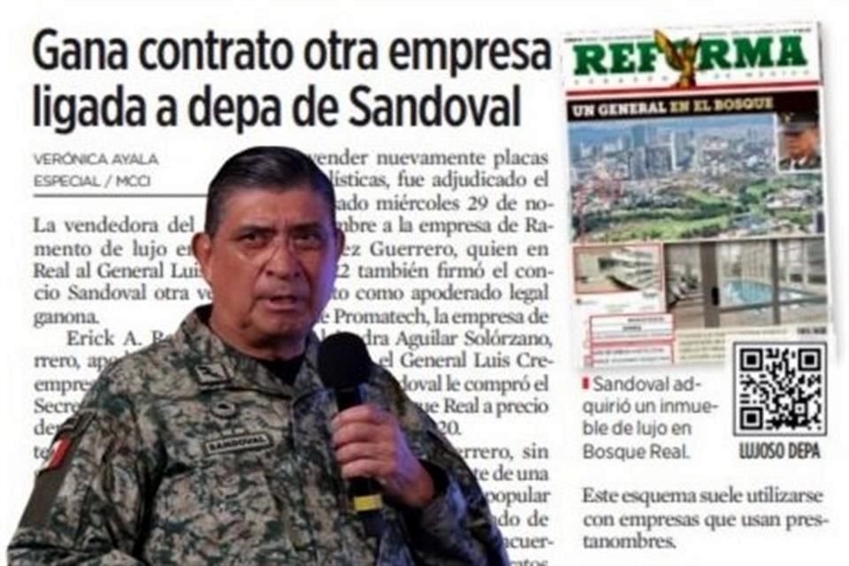 Tras publicarse que otra empresa ligada a depa de Sandoval ganó contrato de Sedena, AMLO aseguró que el General es un hombre incorruptible.