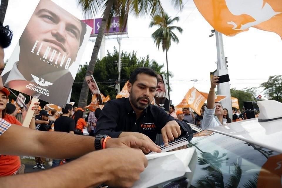 El pasado 19 de diciembre, Samuel García había designado al coordinador de la bancada de MC en la Cámara de Diputados, Jorge Álvarez Máynez, como su coordinador de campaña.