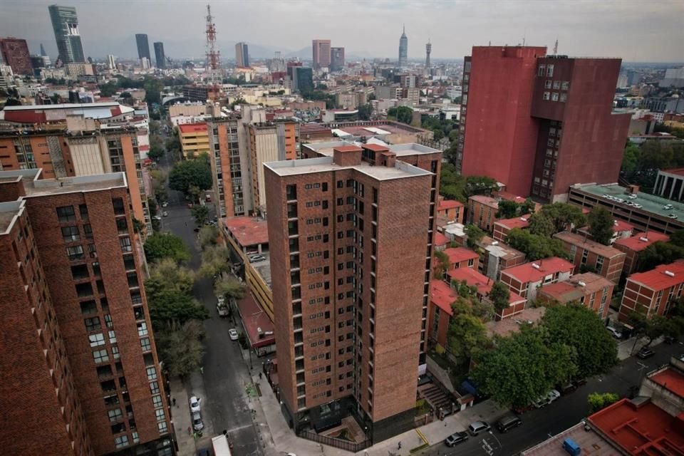 El edificio Centauro de la Unidad Habitacional Morelos, en la Colonia Doctores, resultó dañado en el sismo de 2017.