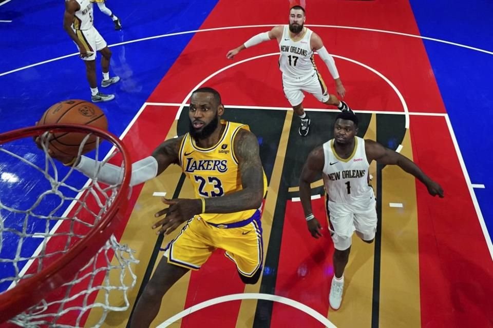 LeBron James impulsó el triunfo de los Lakers por 133-89 ante los Pelicans y el cuadro angelino avanzó a la Final de la Copa NBA.