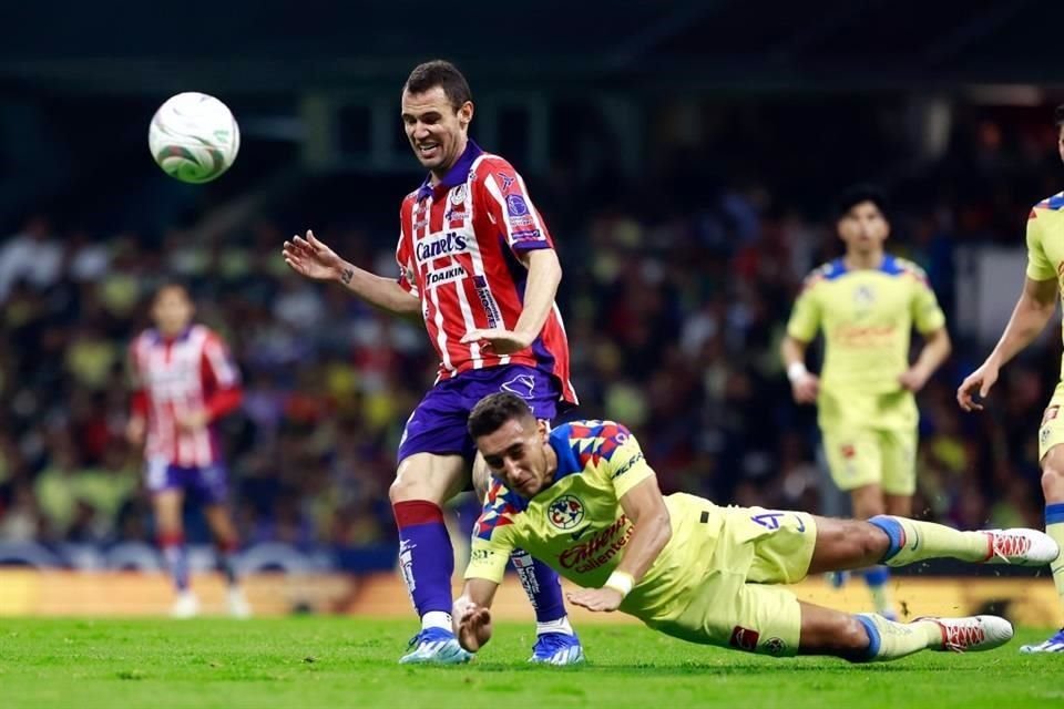 Atlético de San Luis encaró con mucha dignidad el juego de vuelta, pero sólo logró marcar dos goles ante el América en la Semifinal.