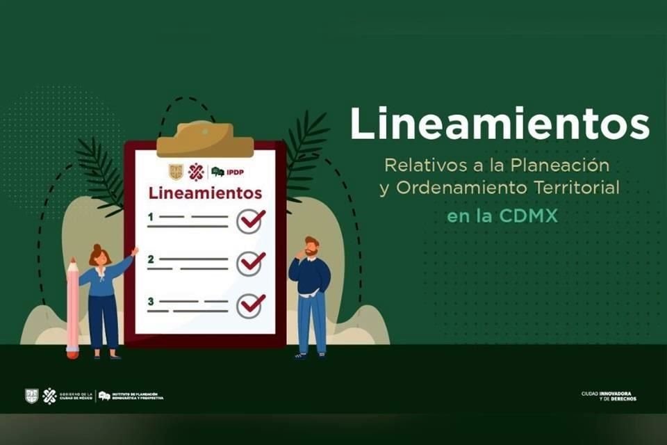 Los lineamientos relativos a la Planeación y Ordenamiento Territorial fueron publicados en la Gaceta.