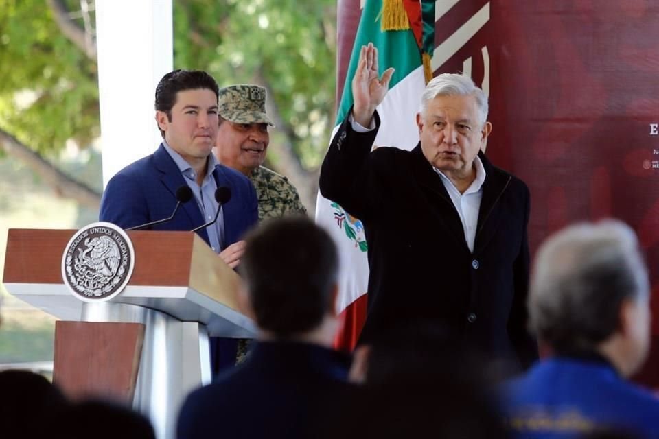 El Presidente López Obrador visitó Nuevo León para reinaugurar' el segundo acueducto.