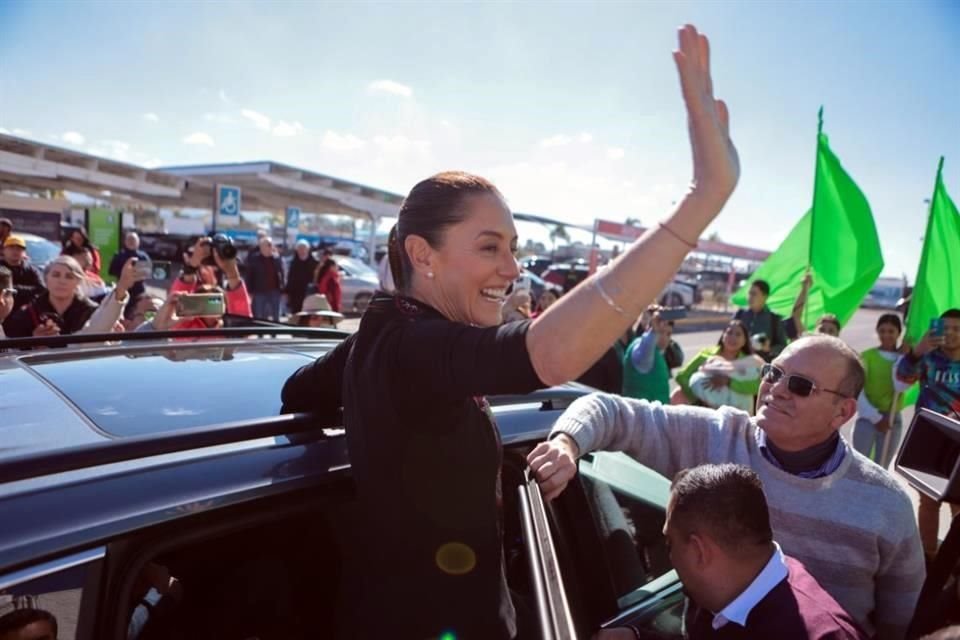 La morenista Claudia Sheinbaum se reunió con militantes y simpatizantes en Aguascalientes este sábado.