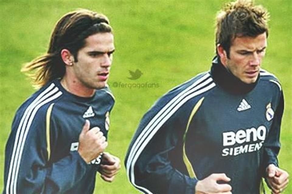 Fernando Gago y David Beckham fueron compañeros en el Real Madrid.