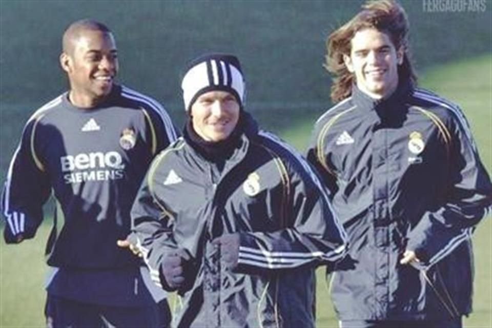 Fernando Gago y David Beckham fueron compañeros en el Real Madrid.