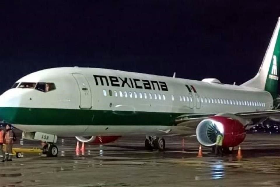 El avión de Mexicana realizó operaciones desde y hacia el AIFA, como parte de los vuelos de certificación requeridos antes de su entrada en operación comercial.