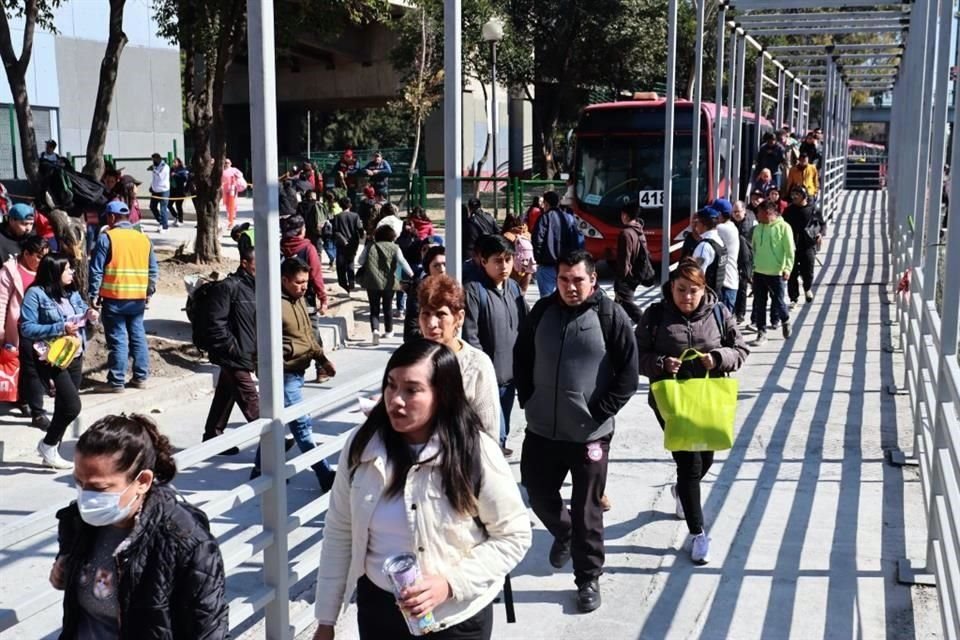 A algunos les tomó entre 20 y 30 minutos el traslado.