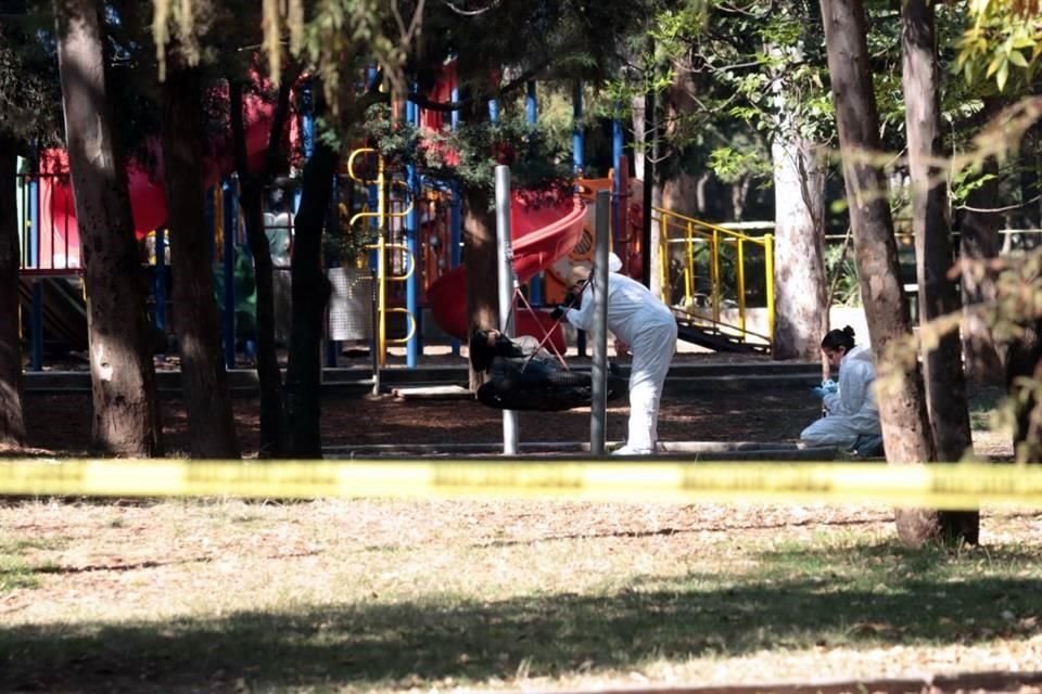 El cadáver de un hombre o fue hallado dentro de un parque atrás del museo de antropología.