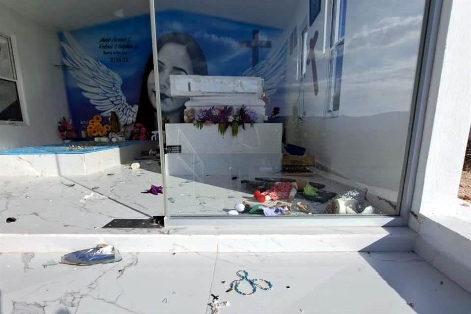 La capilla fue vandalizada junto con otras nueve tumbas el pasado 21 de diciembre.