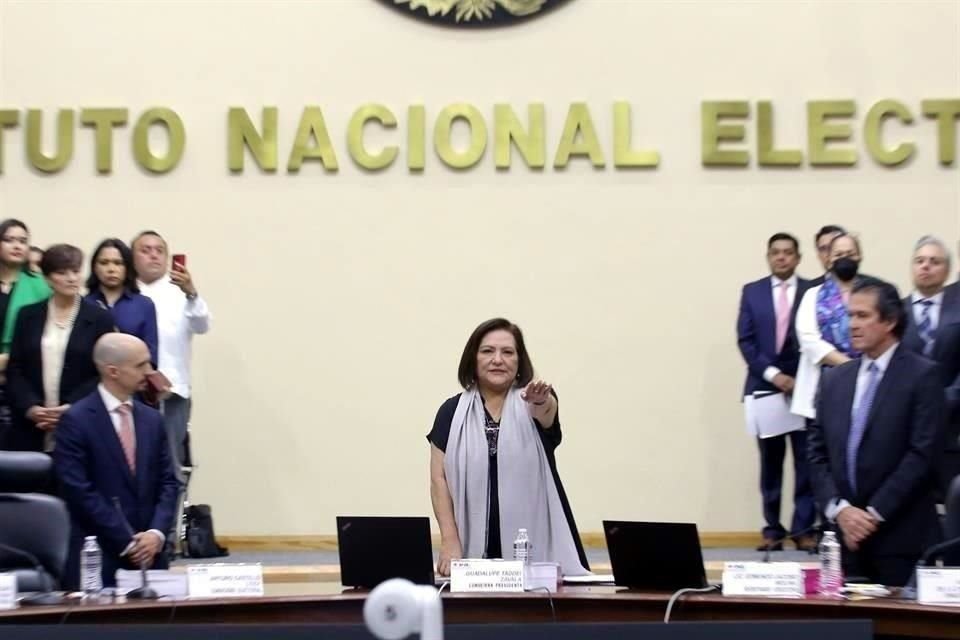 Guadalupe Taddei Zavala rindió protesta como consejera presidenta del INE el pasado 3 de abril.