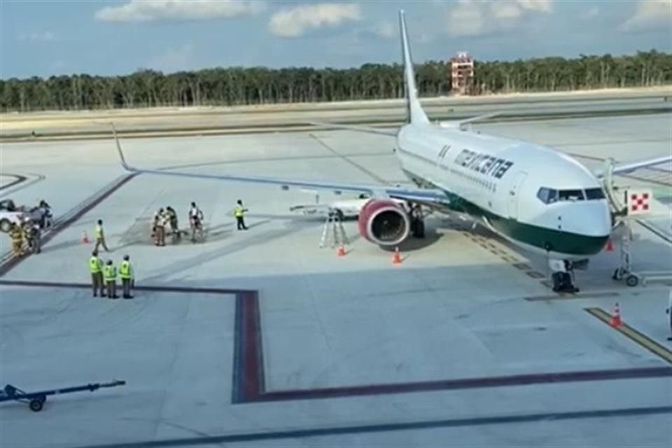 El primer vuelo de la nueva aerolínea Mexicana de Aviación que volvió desde Tulum, QR, al AIFA aterrizó con cinco horas de retraso.