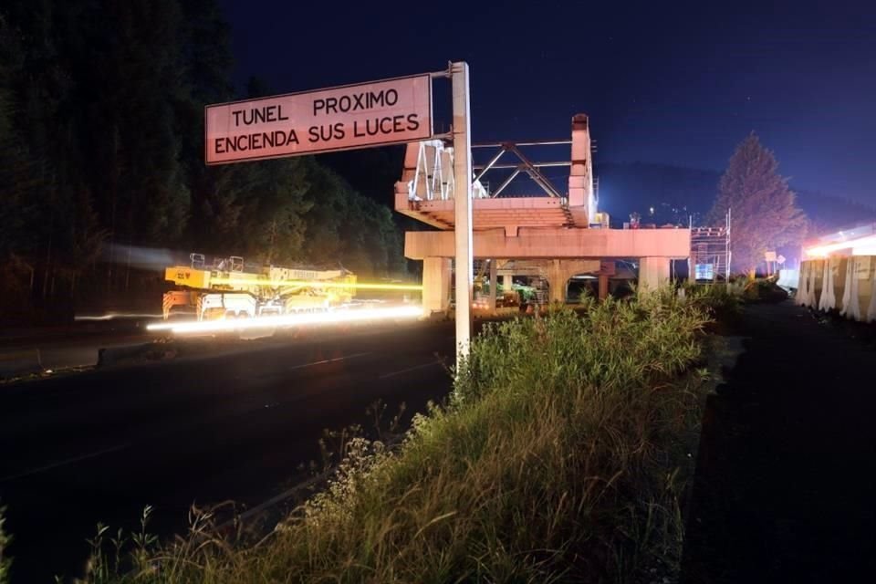 Las obras que se llevarán a cabo corresponden a la instalación de la cuarta pieza de la celosía 1, una estructura metálica de 237 toneladas y 30 metros de longitud'