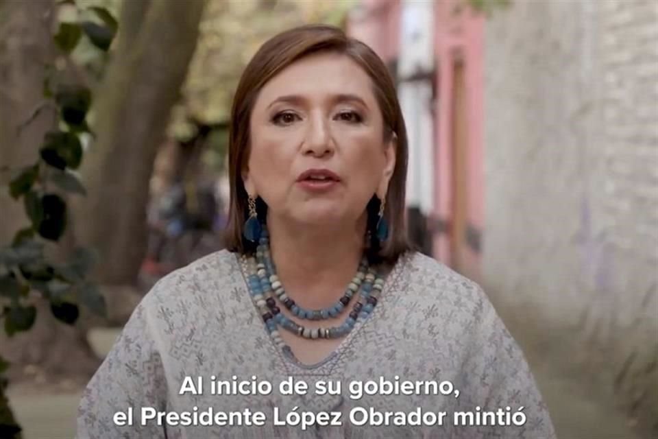 La precandidata presidencial de la Oposición aseguró que el Presidente López Obrador ha mentido a migrantes durante su sexenio.