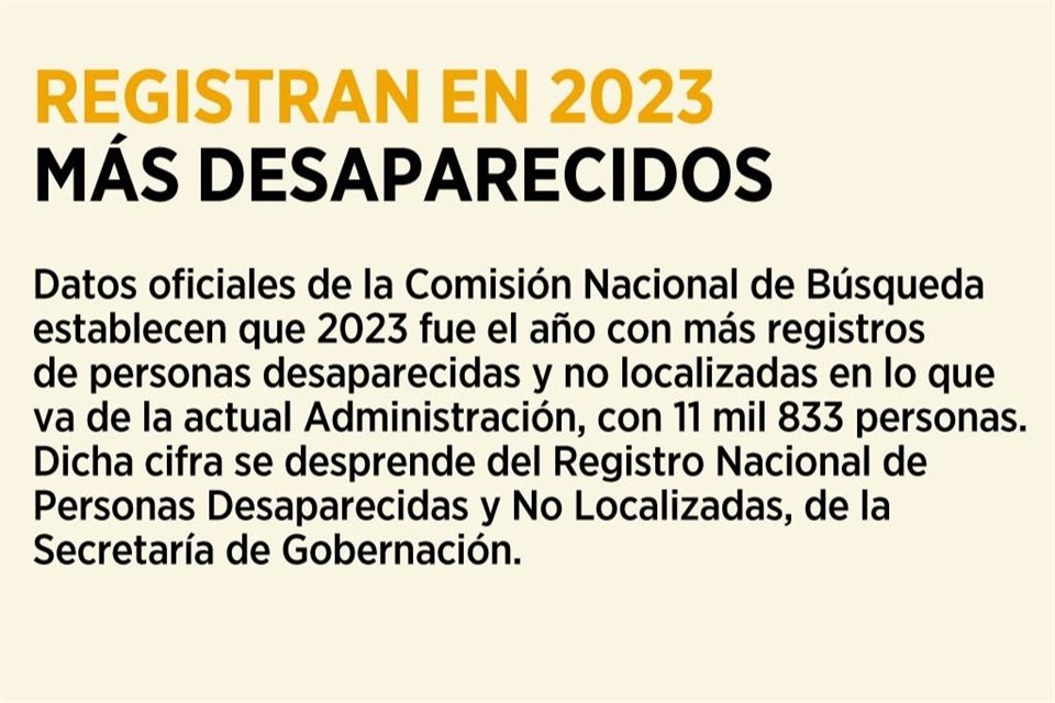 Mientras Gobierno presentó actualización de desaparecidos, la plataforma de Comisión Nacional de Búsqueda sigue activa y arroja otros datos.