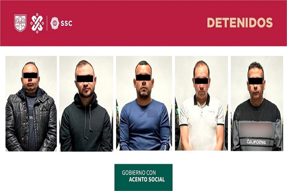 Se indicó que en total se detuvo a cinco hombres: Manuel Antonio, Fernando y Edward Jadir y/o Ernesto, Joel Steven y Rolando y/o Juan Leonardo. 