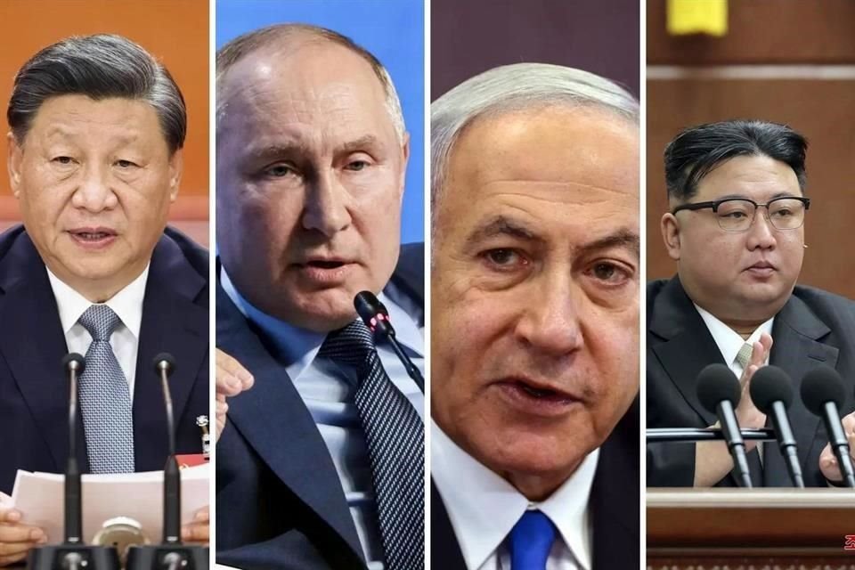 Los líderes de China, Rusia, Israel y Corea del Norte afirmaron en sus mensajes de Año Nuevo que 2024 será un año con más guerras.