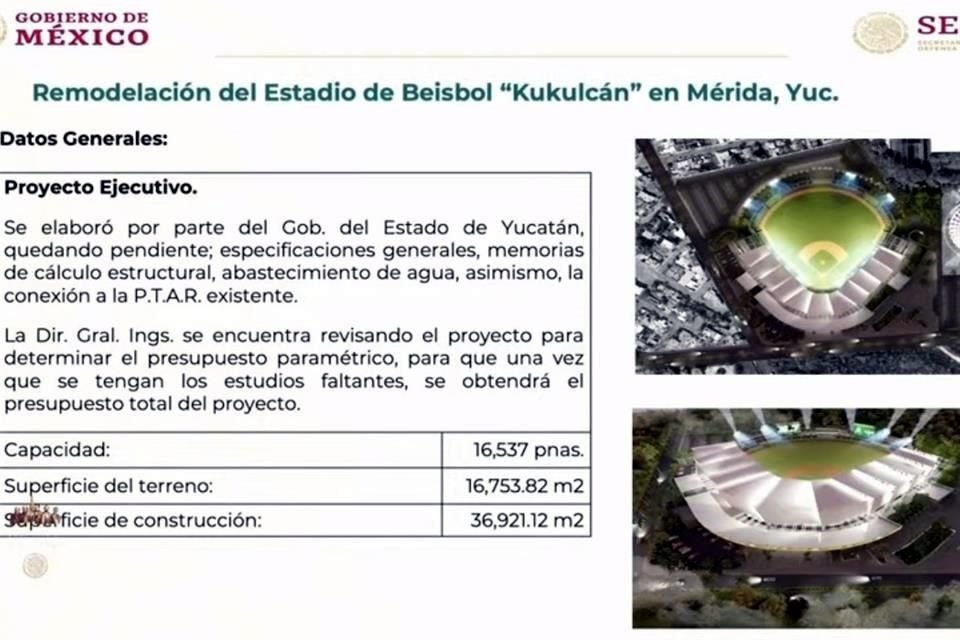 Sedena se encargará de remodelación de estadio de beisbol 'Kukulcán', ubicado en Mérida.