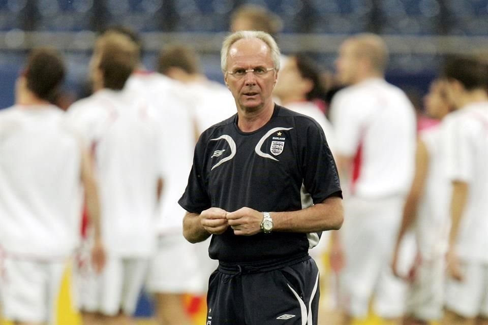 Eriksson fue entrenador de Inglaterra.