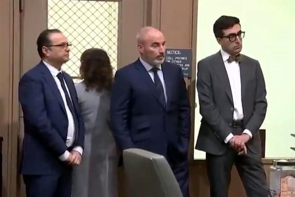 Los abogados de Chávez Jr. durante la audiencia.